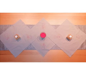 Stickserie - Kleiner Schutzengel mit Anhängern ITH